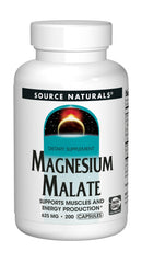 Bottle label of Source Naturals Magnesium Malate 625mg