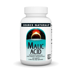 Source Naturals Malic Acid 2500 mg bottle with 60 tablets