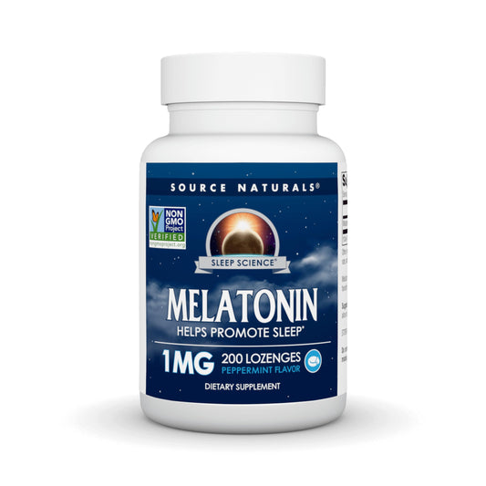 Source Naturals Melatonin Peppermint Lozenges 1 mg front view