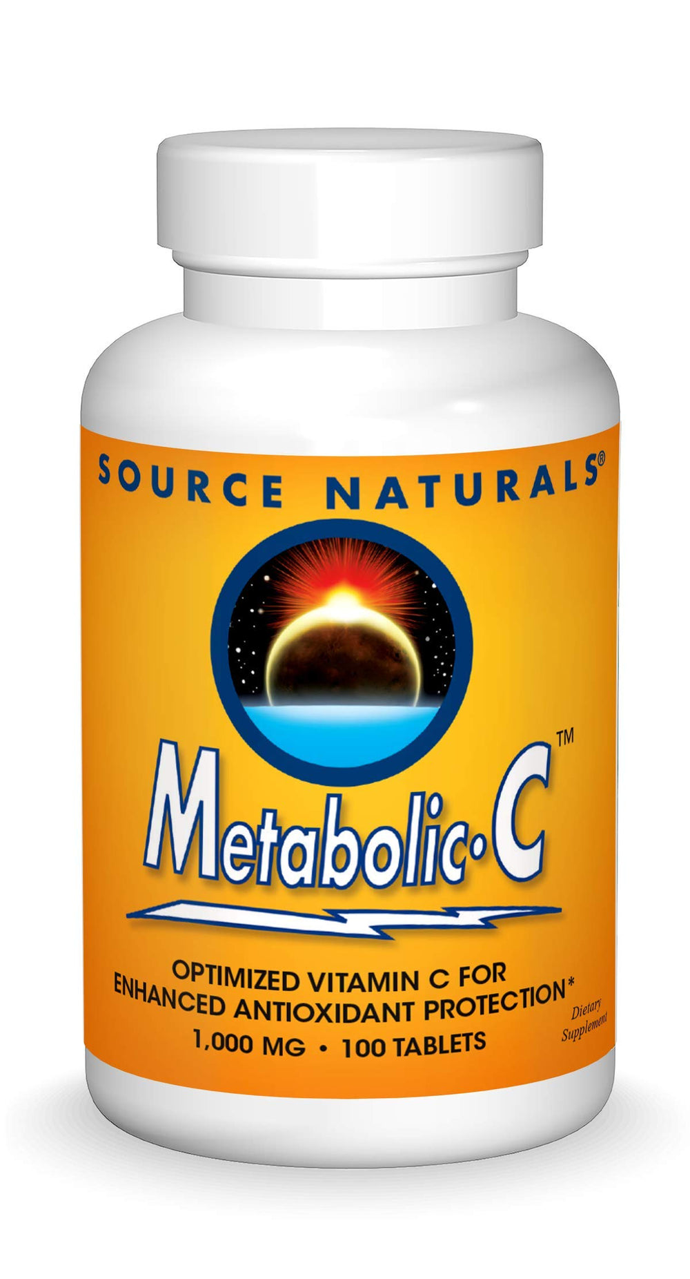 Bottle of Source Naturals Metabolic C 1000mg Vitamin C