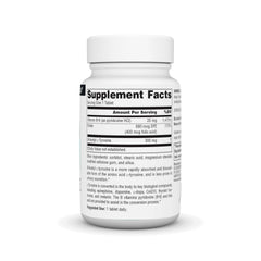 Bottle side view of Source Naturals N-Acetyl L-Tyrosine 300 mg 60 tablets