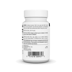 Label of Source Naturals N-Acetyl L-Tyrosine 300 mg supplement