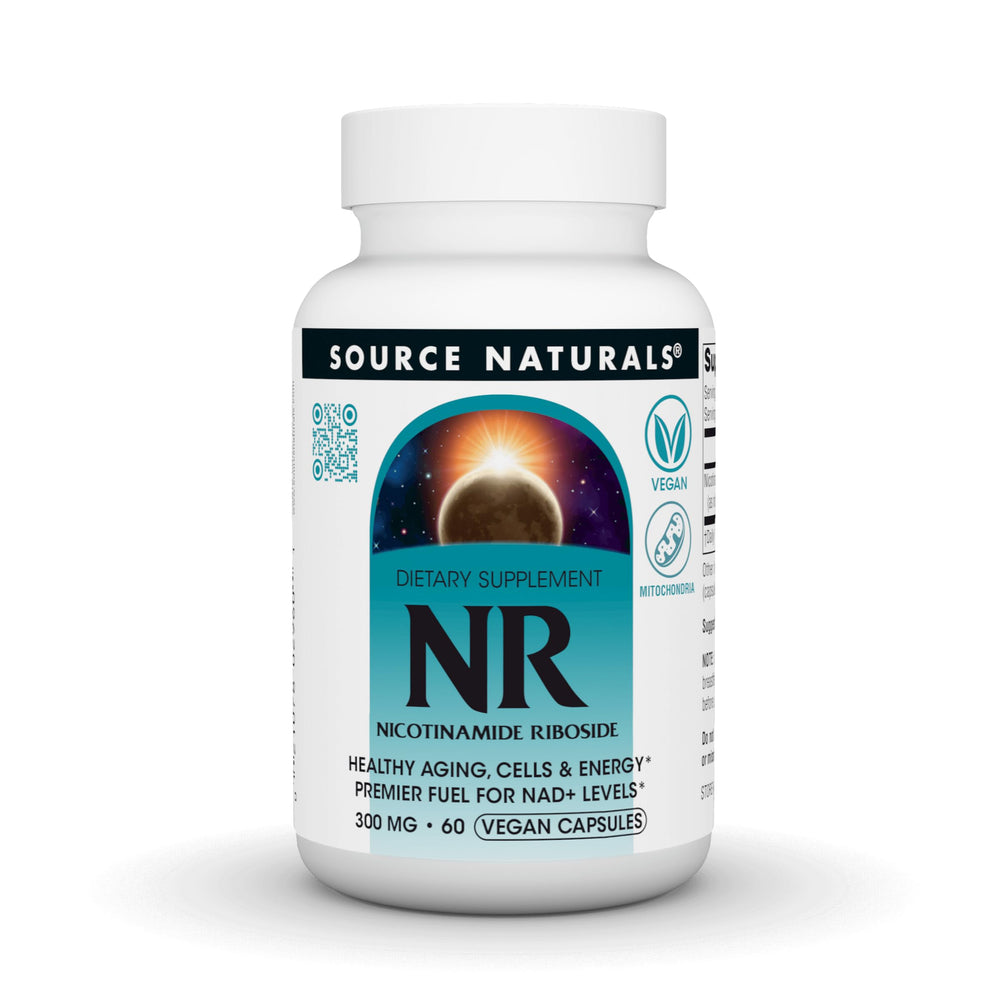 Source Naturals NR Nicotinamide Riboside bottle with 60 vegan capsules