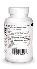 Close-up of the Source Naturals PABA 100 mg label on the bottle