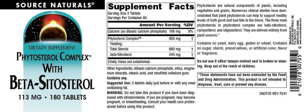 Beta-sitosterol and phytosterol ingredients graphics