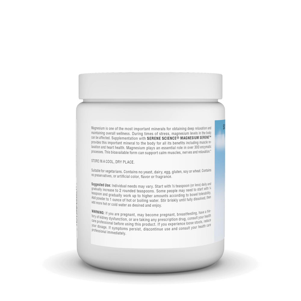 Magnesium powder dissolving in hot water for a berry drink
