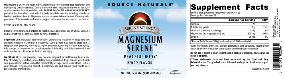 Prepared berry magnesium drink in a glass