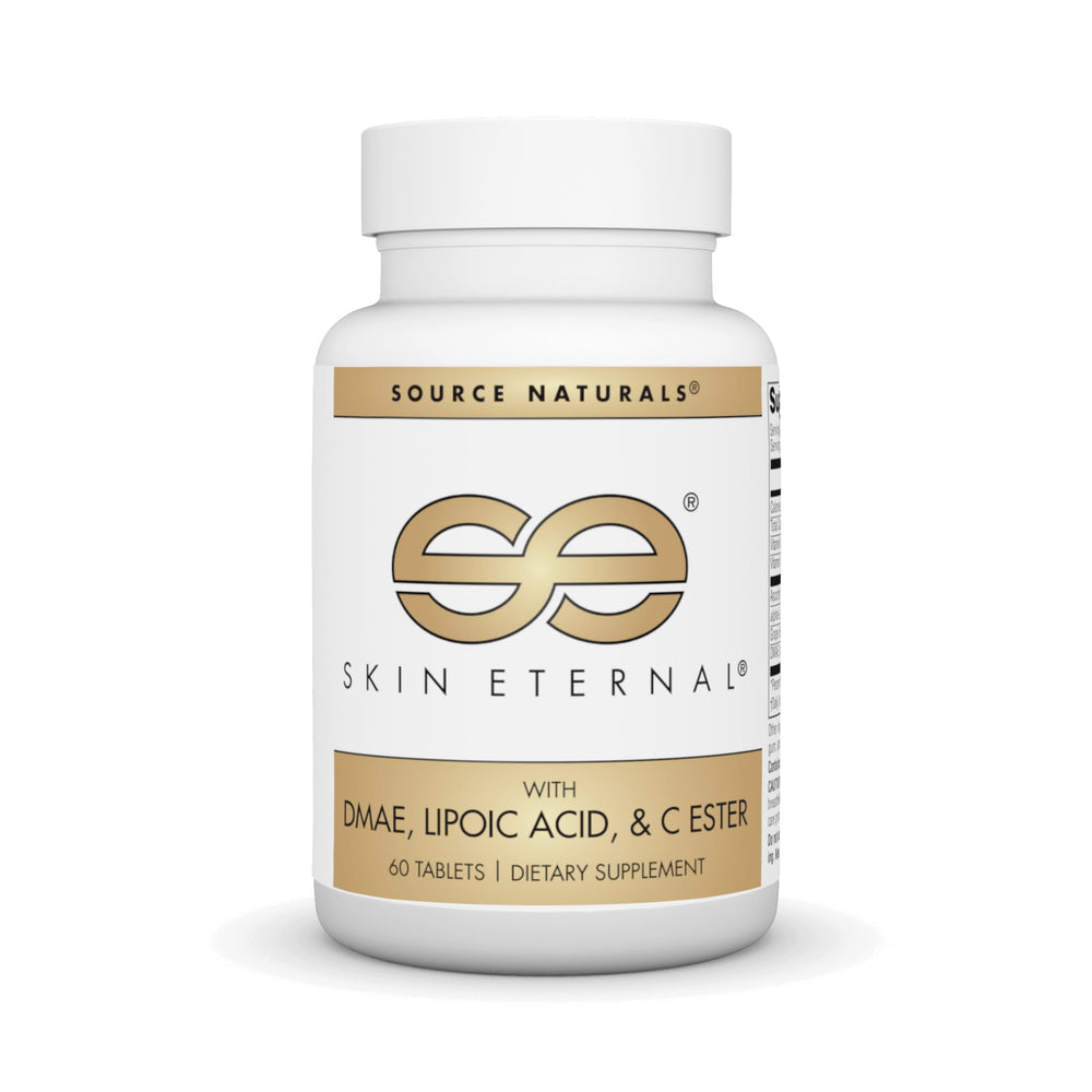 Bottle of Source Naturals Skin Eternal with 60 tablets