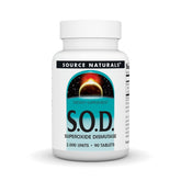 Bottle of Source Naturals S-O-D 90 tablets