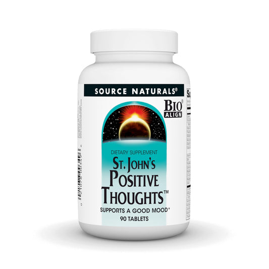 Source Naturals St. John's Positive Thoughts bottle with 90 tablets