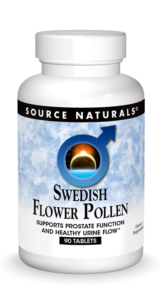 Bottle of Source Naturals Swedish Flower Pollen label
