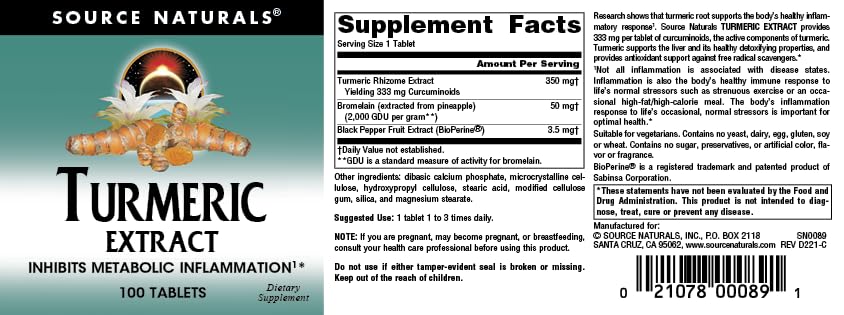 Bioperine and bromelain ingredients for enhanced absorption
