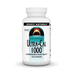 Bottle of Source Naturals Ultra-Cal 1000 Calcium supplement for bone health