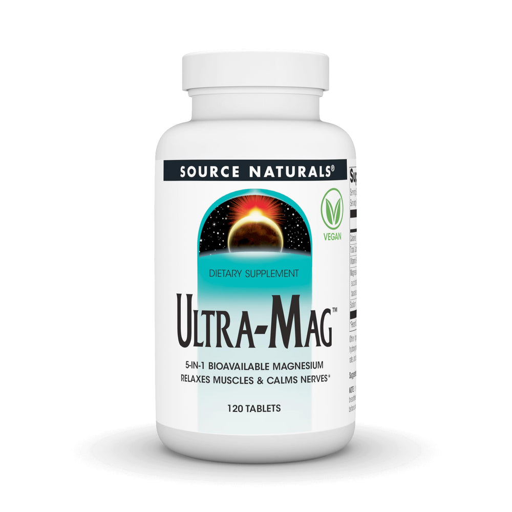 Source Naturals Ultra-Mag bottle on white background