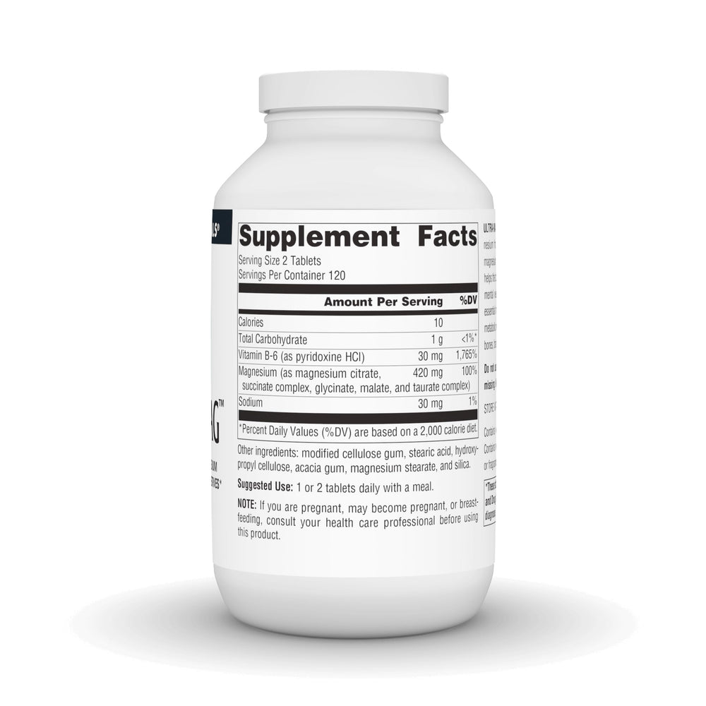Ultra-Mag Supplement Facts panel