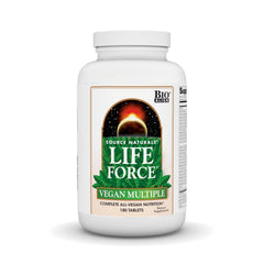 Source Naturals Vegan True Vegan Force Multiple bottle - front view (180 tablets)