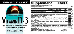Suggested use: 9 drops daily