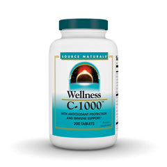 Bottle of Source Naturals Wellness C-1000 with 200 tablets