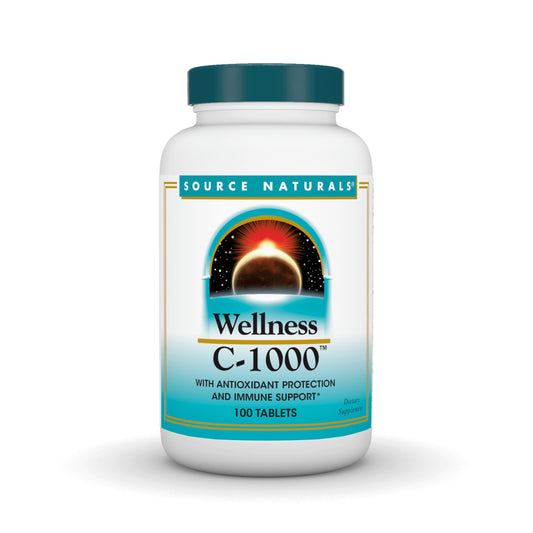 Source Naturals Wellness C-1000 bottle label with immune support