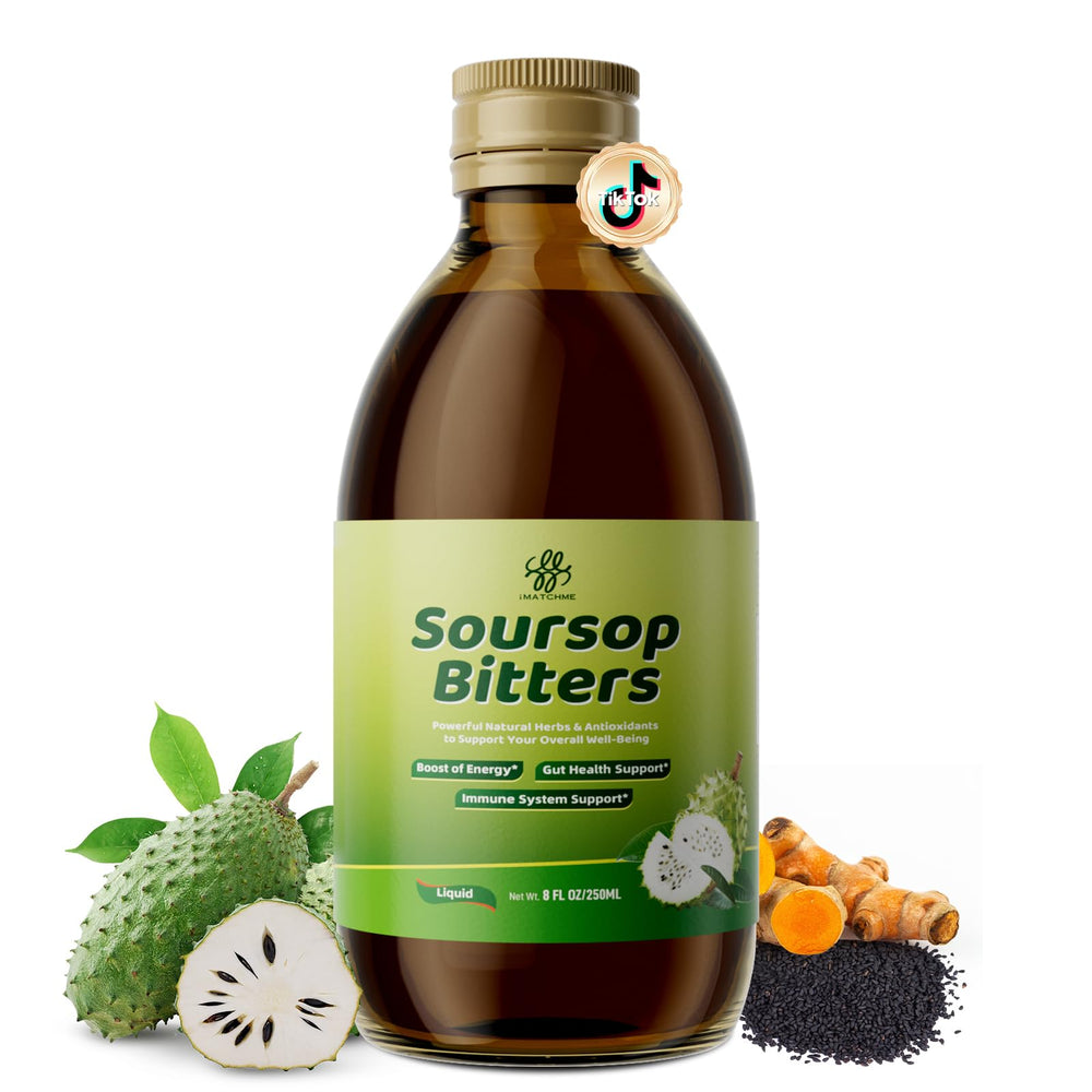 Front view of Soursop Bitters Liquid bottle 8 oz