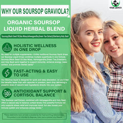 7-in-1 Soursop Drops daily servings label