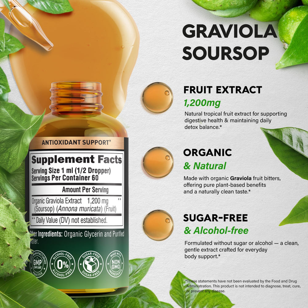 Soursop bitters liquid dropper bottle