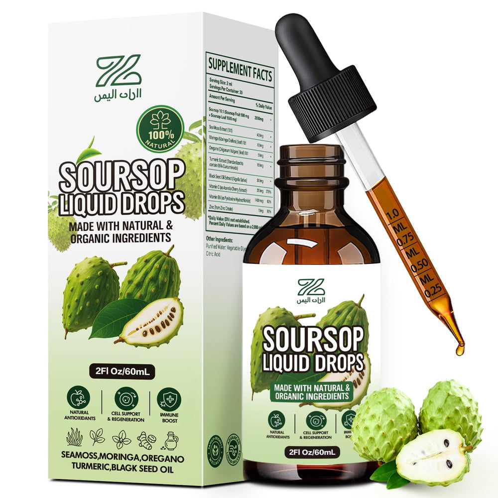 Hero image of Soursop Liquid Drops bottle