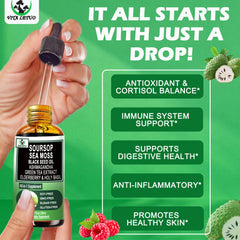Holy Basil and immune-supporting ingredients in Soursop Drops