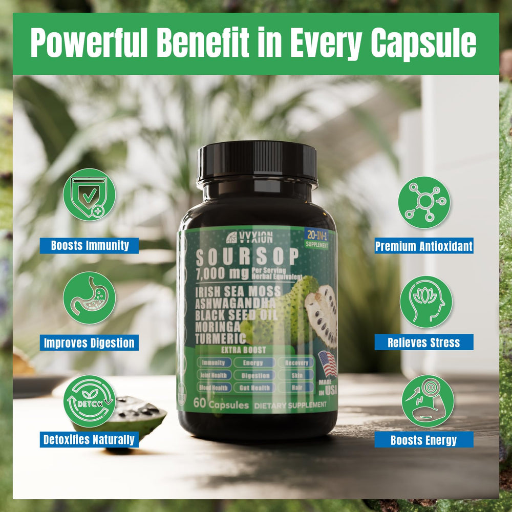 Capsules supporting energy, immune health and mental focus