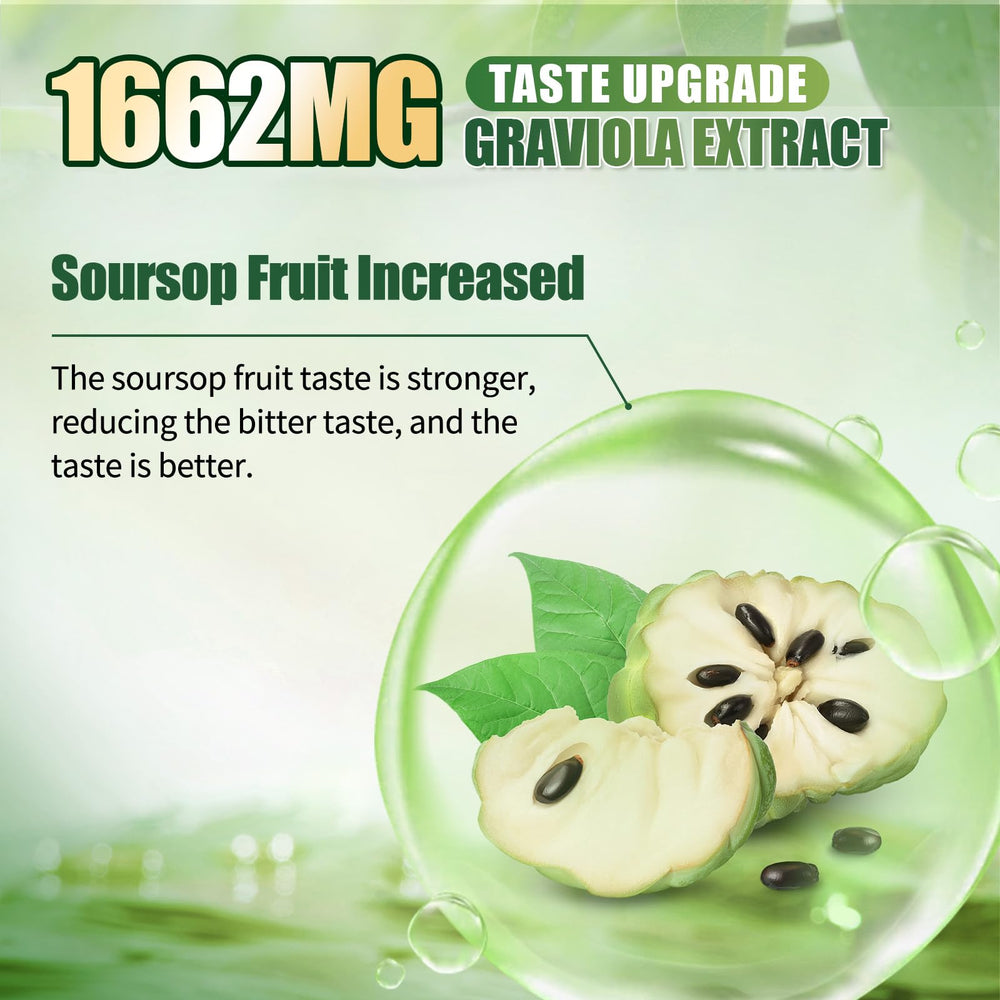 Soursop graviola extract 1662 mg label