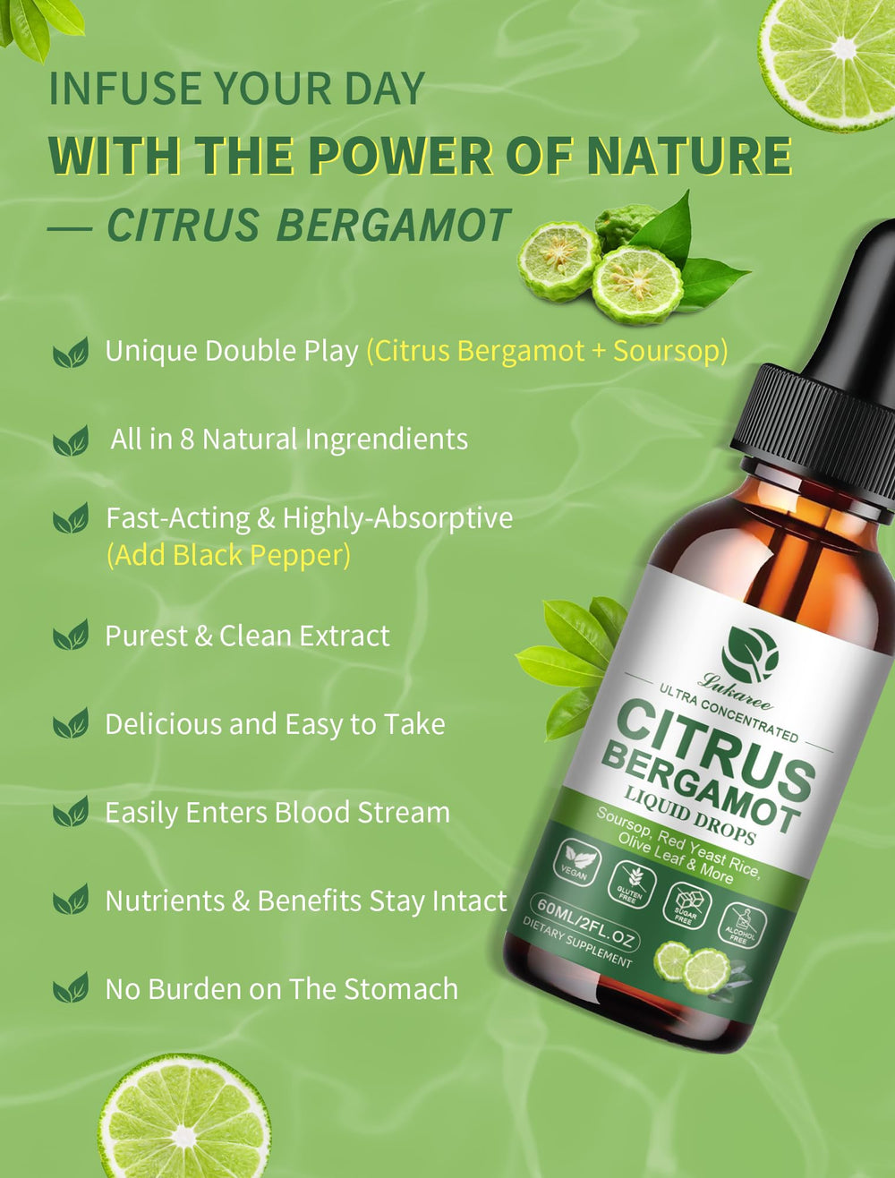 Soursop (Graviola) leaf extract liquid supplement