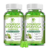 2-pack Soursop Graviola Gummies bottle and label