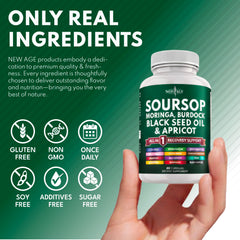 120 capsules bottle with New Age USA-made label