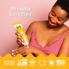 SoF use by poolside or after shower for refreshed skin.