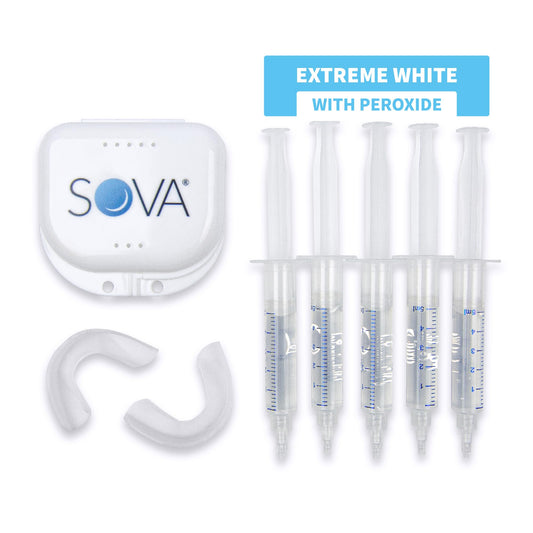 SOVA White Teeth Whitening Kit with two custom-fit trays