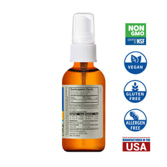 Amber glass bottle protecting the silver solution