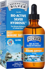 Sovereign Silver Immune Support colloidal silver bottle with dropper