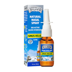 Sovereign Silver natural nasal spray bottle with smooth mist for easier breathing