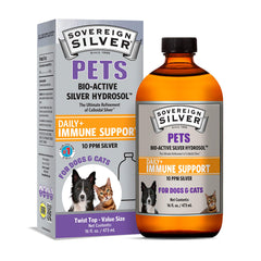Sovereign Silver Pets Immune Support bottle label
