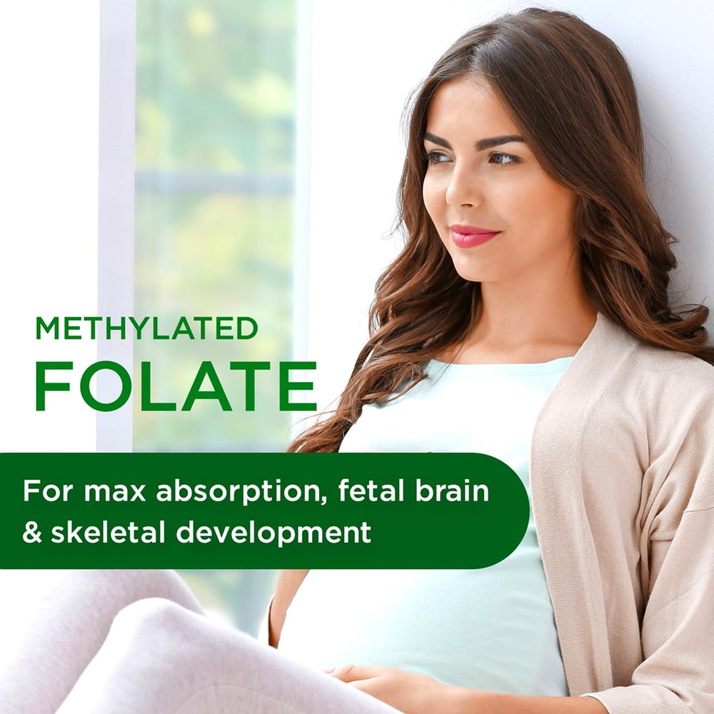 Soy-free and gluten-free prenatal multivitamin label