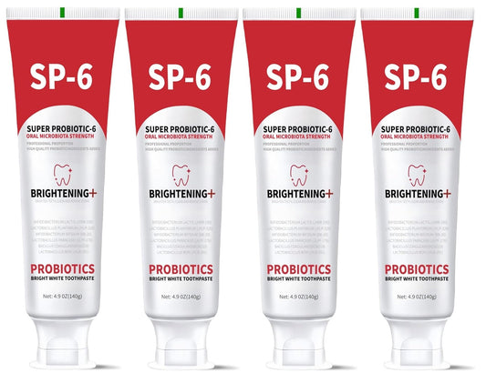 SP-6 Probiotics Whitening Toothpaste tube on white background
