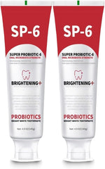 SP-6 Probiotics Whitening Toothpaste bottle with mint label