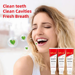 Brushing with SP-6 toothpaste for daily oral care