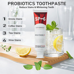 SP-6 Ultra Whitening Toothpaste tube highlight
