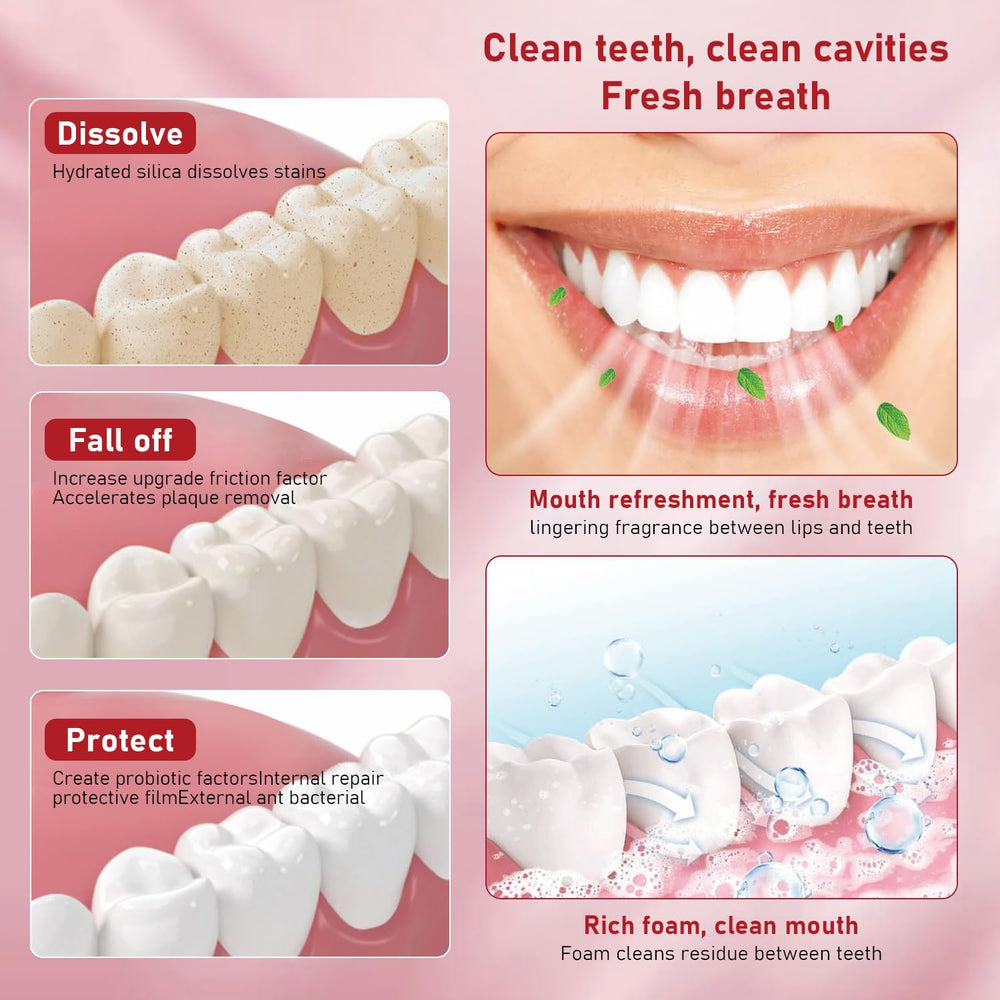 Deep cleansing action of SP-8 whitening toothpaste