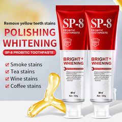 Two-pack SP-8 Probiotics Whitening Toothpaste in box