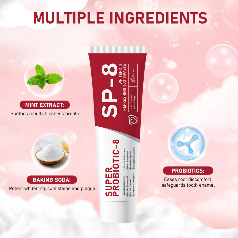 Mint freshness flavor visualization for SP-8 toothpaste