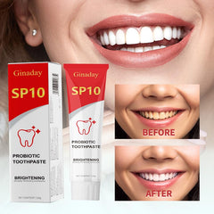 Back view of 2-pack SP10 Probiotic Whitening Toothpaste