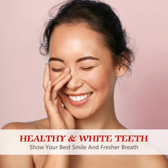 Tooth enamel and gum health emphasis