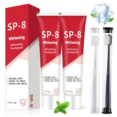 SP8 Probiotic Brightening Toothpaste tube close-up